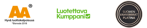 RT-Interiors kuuluu Suomen Vahvimpien platinayritysten joukkoon.